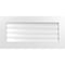Ekena Millwork Vertical Surface Mount PVC Gable Vent: Functional, w/ 3-1/2"W x 1"P Standard Frame, 36"W x 18"H GVPVE36X1801SF - alternate 1